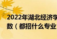 2022年湖北經(jīng)濟(jì)學(xué)院各省招生計(jì)劃及招生人數(shù)（都招什么專業(yè)）