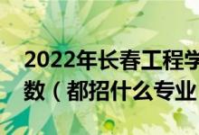 2022年長春工程學院各省招生計劃及招生人數（都招什么專業(yè)）