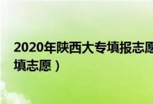 2020年陜西大專填報志愿時間（2022年陜西大專什么時候填志愿）