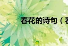 春花的詩(shī)句（春花的詩(shī)句有什么）