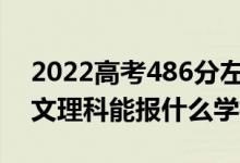2022高考486分左右能上哪些大學(xué)（新高考文理科能報(bào)什么學(xué)校）