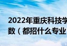2022年重慶科技學(xué)院各省招生計劃及招生人數(shù)（都招什么專業(yè)）