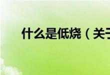 什么是低燒（關(guān)于什么是低燒的介紹）