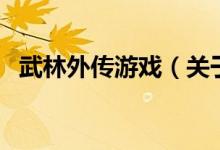 武林外傳游戲（關(guān)于武林外傳游戲的介紹）