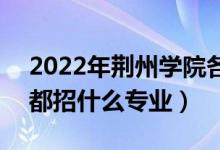 2022年荊州學(xué)院各省招生計劃及招生人數(shù)（都招什么專業(yè)）