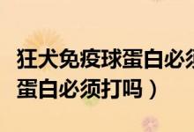 狂犬免疫球蛋白必須打嗎多少錢(qián)（狂犬免疫球蛋白必須打嗎）