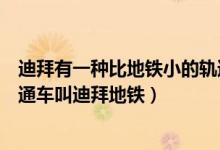 迪拜有一種比地鐵小的軌道交通車叫什么名字(迪拜軌道交通車叫迪拜地鐵)