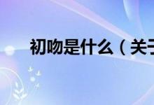 初吻是什么（關于初吻是什么的介紹）