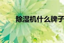 除濕機(jī)什么牌子好（除濕機(jī)怎么選）