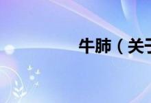 牛肺（關(guān)于牛肺的介紹）