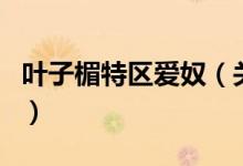 葉子楣特區(qū)愛奴（關(guān)于葉子楣特區(qū)愛奴的介紹）