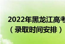 2022年黑龍江高考藝術(shù)類本科什么時候錄?。ㄤ浫r間安排）