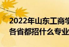 2022年山東工商學(xué)院招生計劃及招生人數(shù)（各省都招什么專業(yè)）