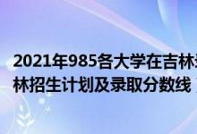 2021年985各大學(xué)在吉林錄取線排名（2022年985大學(xué)在吉林招生計劃及錄取分數(shù)線）