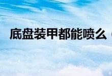 底盤裝甲都能噴么（底盤裝甲到底是什么）