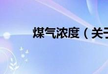 煤氣濃度（關(guān)于煤氣濃度的介紹）