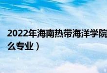 2022年海南熱帶海洋學(xué)院各省招生計(jì)劃及招生人數(shù)（都招什么專(zhuān)業(yè)）