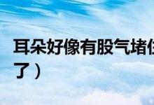 耳朵好像有股氣堵住了（耳朵好像有股氣堵住了）
