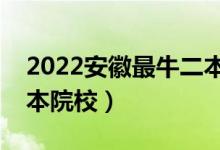 2022安徽最牛二本大學(xué)有哪些（值得上的二本院校）