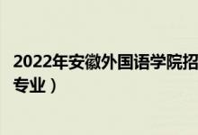 2022年安徽外國(guó)語(yǔ)學(xué)院招生計(jì)劃及招生人數(shù)（各省都招什么專(zhuān)業(yè)）