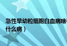 急性早幼粒細(xì)胞白血病啥引起的（急性早幼粒細(xì)胞白血病是什么?。?class=