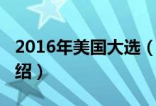 2016年美國大選（關(guān)于2016年美國大選的介紹）