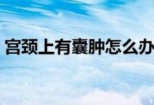 宮頸上有囊腫怎么辦（宮頸上有囊腫怎么辦）