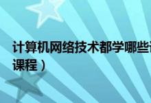 計(jì)算機(jī)網(wǎng)絡(luò)技術(shù)都學(xué)哪些課程（計(jì)算機(jī)網(wǎng)絡(luò)技術(shù)主要學(xué)什么課程）