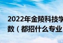 2022年金陵科技學(xué)院各省招生計(jì)劃及招生人數(shù)（都招什么專業(yè)）