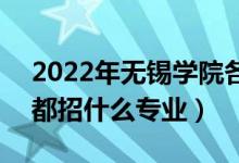 2022年無錫學(xué)院各省招生計劃及招生人數(shù)（都招什么專業(yè)）