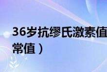 36歲抗繆氏激素值8.91（36歲抗繆氏激素正常值）