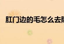 肛門邊的毛怎么去除（肛門的毛怎么去除）