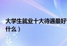 大學(xué)生就業(yè)十大待遇最好專業(yè)（現(xiàn)在十大最好就業(yè)的專業(yè)是什么）