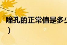 瞳孔的正常值是多少?。ㄍ椎恼Ｖ凳嵌嗌伲?class=