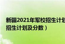 新疆2021年軍校招生計(jì)劃（2022年全國提前批軍校在新疆招生計(jì)劃及分?jǐn)?shù)）