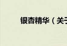 銀杏精華（關于銀杏精華的介紹）