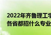 2022年齊魯理工學(xué)院招生計劃及招生人數(shù)（各省都招什么專業(yè)）