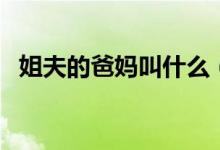 姐夫的爸媽叫什么（姐夫的爸媽怎么稱呼）