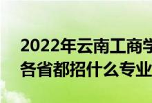 2022年云南工商學(xué)院招生計(jì)劃及招生人數(shù)（各省都招什么專業(yè)）