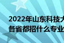 2022年山東科技大學(xué)招生計(jì)劃及招生人數(shù)（各省都招什么專業(yè)）