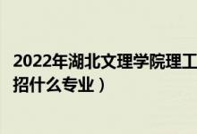 2022年湖北文理學院理工學院招生計劃及招生人數(shù)（各省都招什么專業(yè)）
