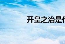 開皇之治是什么（開皇之治）