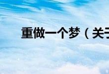 重做一個夢（關(guān)于重做一個夢的介紹）