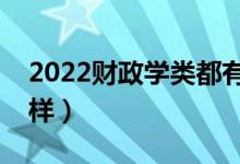 2022財(cái)政學(xué)類都有哪些專業(yè)（就業(yè)前景怎么樣）