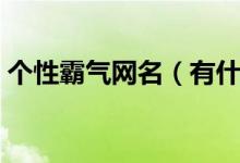個(gè)性霸氣網(wǎng)名（有什么比較霸氣個(gè)性的網(wǎng)名）