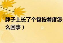 脖子上長了個包按著疼怎么回事（脖子上長了個包按著疼怎么回事）