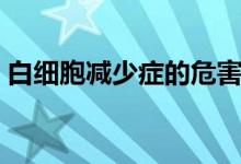 白細(xì)胞減少癥的危害（白細(xì)胞減少癥的危害）