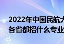 2022年中國(guó)民航大學(xué)招生計(jì)劃及招生人數(shù)（各省都招什么專業(yè)）