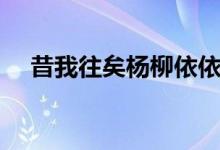 昔我往矣楊柳依依（昔我往矣楊柳依依）