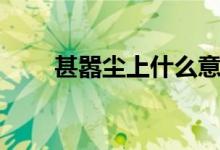 甚囂塵上什么意思(大家可以看看)
